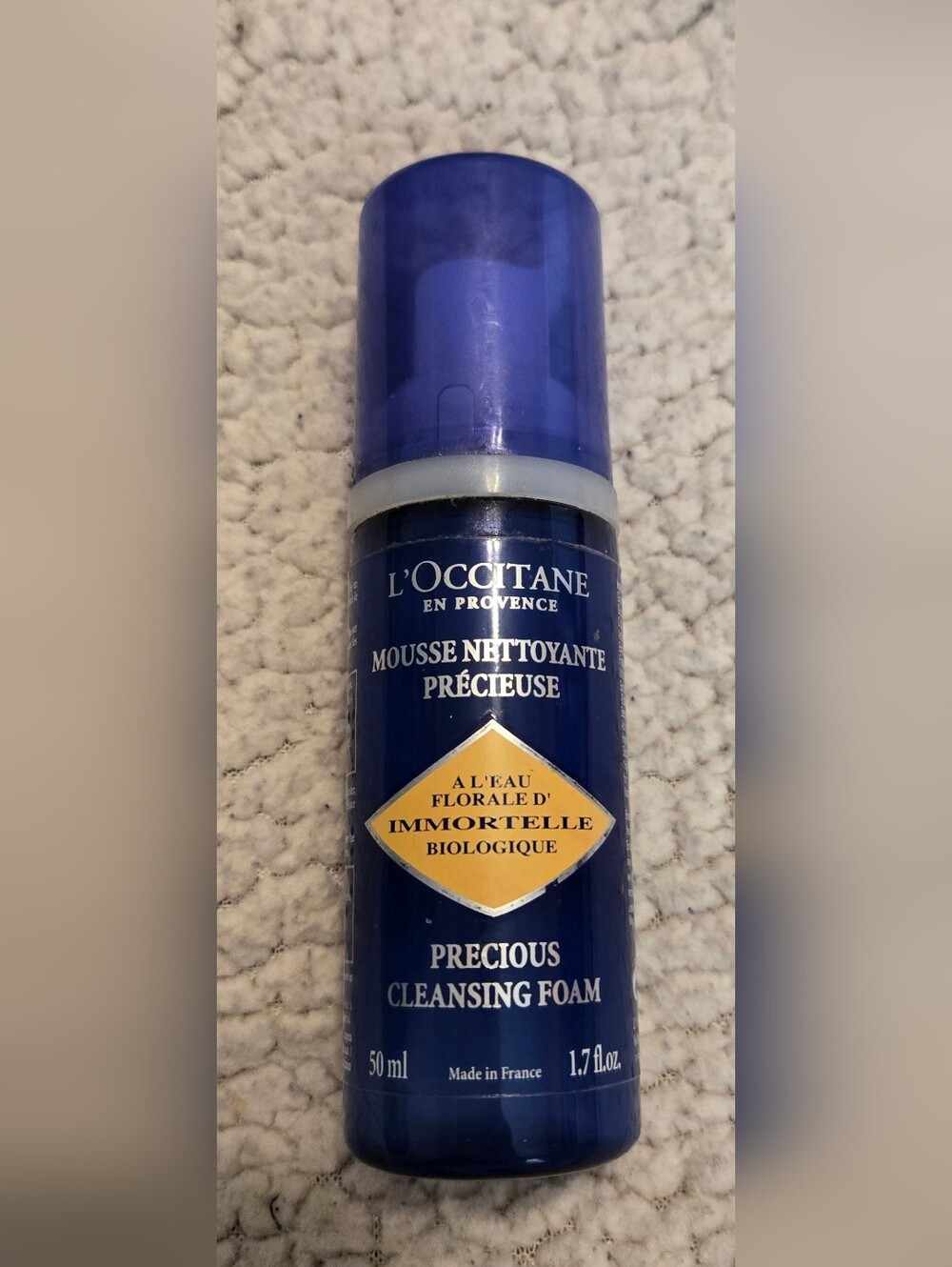 L'Occitane Precious Immortelle Cleansing Foam 50 ml. 1.7 fl. oz.